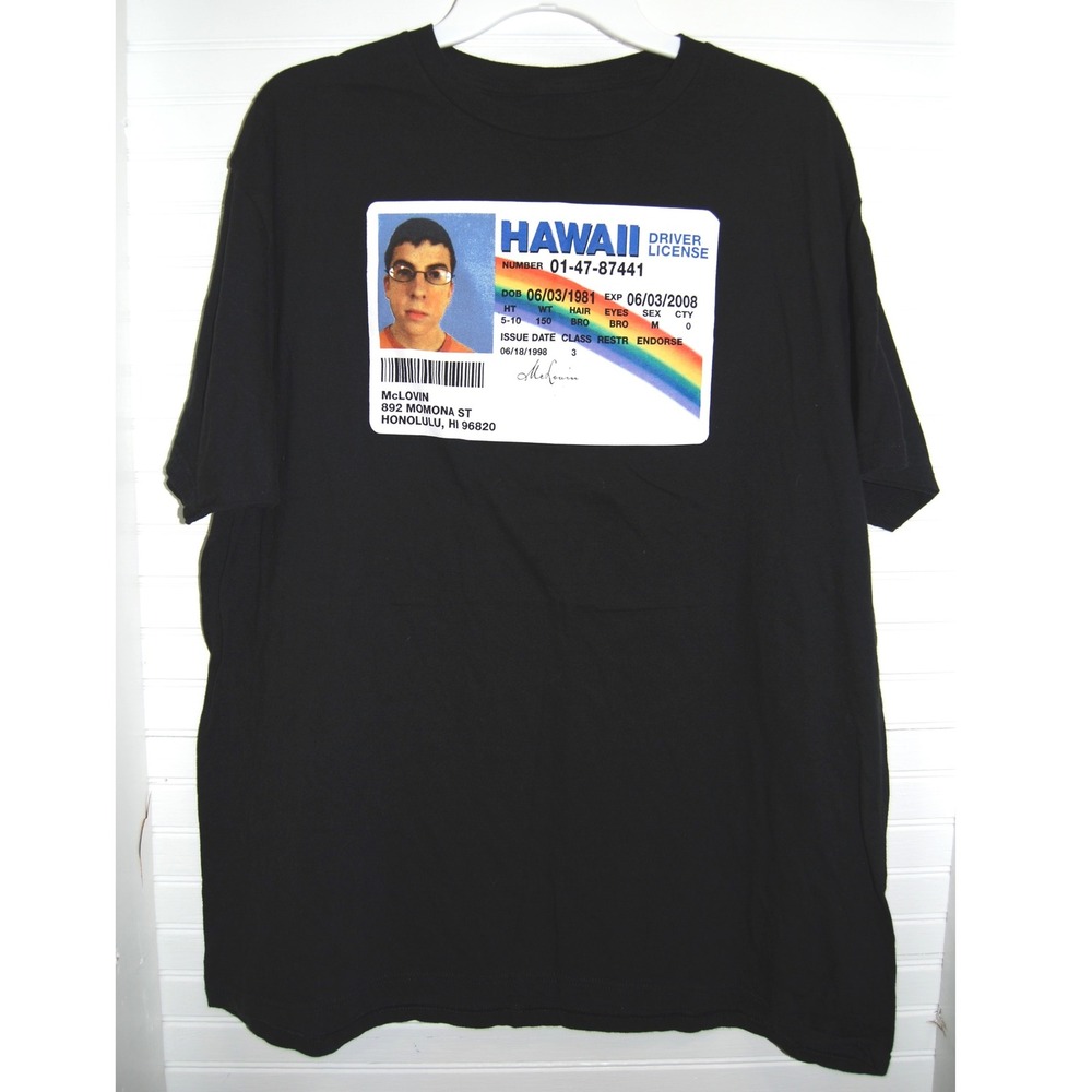Superbad McLovin T-shirt Sz XL License Ripple Junction Funny Y2K graphic tee
